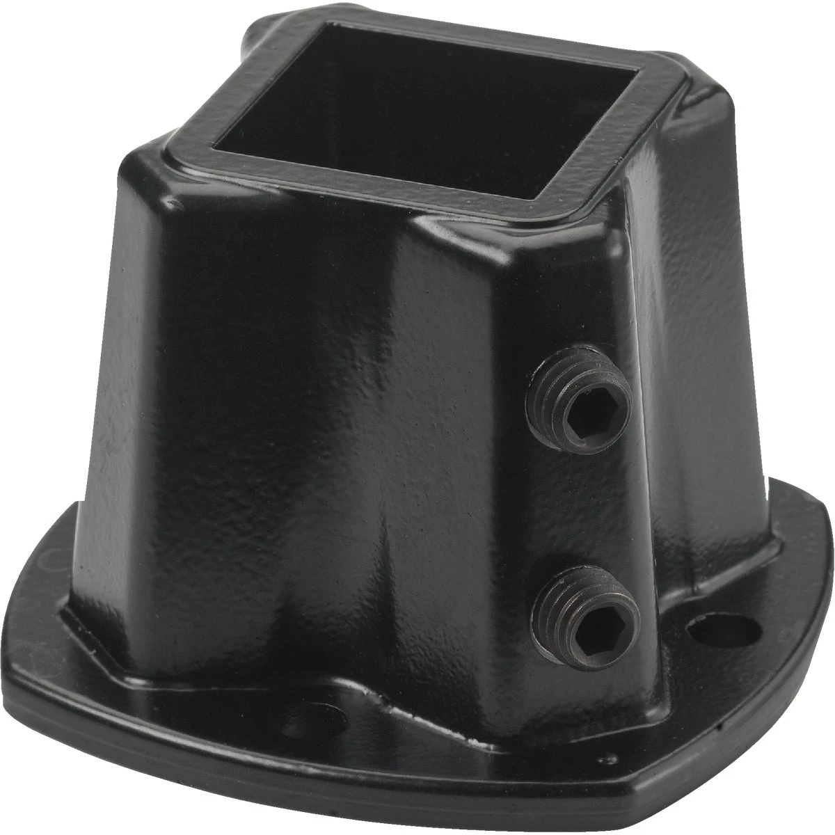 Windsor Black Floor Post Flange, 1.25-inch Diameter