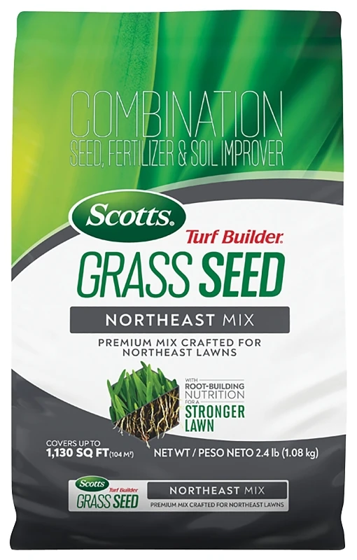 Turf Builder Grass Seed Northeast Mix 2.4 Pounds Covers 370 Square Feet