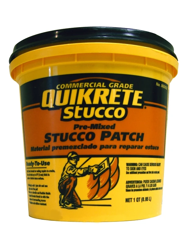 Pre-mixed Stucco Patch, One Quart Container, Ready To Use