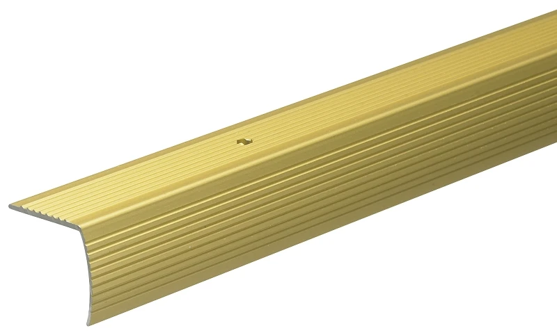 1 And 1/8 Inch By 36 Inch Gold Stair Nosing Edge Trim