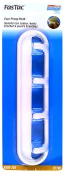 N308-205 Four-prong Ceiling Hook - White Finish