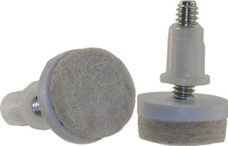 Feltgard Series 9909 Furniture Pad, Round, 1-1/2 In Dimensions, 75 Lb, Felt/metal, Almond, 4/pk