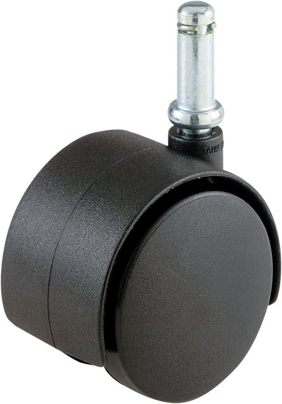 Shepherd 2 In. Dia. Swivel Nylon Twin Wheel Caster With Stem 75 Lb. 1 Pk