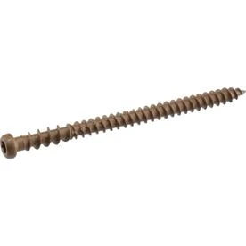 Deck Plus Exterior Deck Screws Brown Ceramic Coated 3 Inch By Number 10 1 Pound