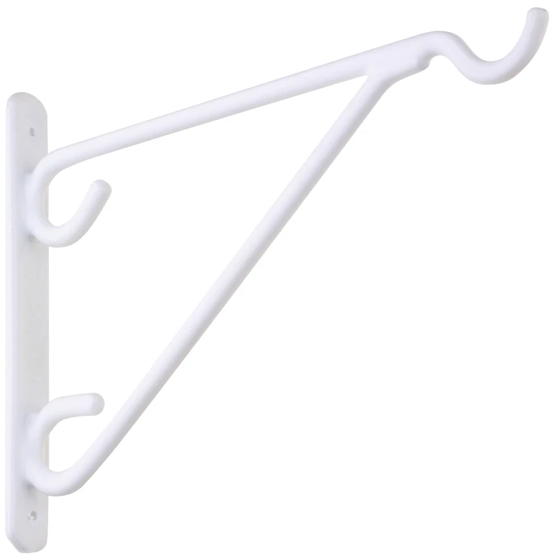 V2652 N274-548 Outdoor Bracket, 8.72" L X 6-3/4" H, Steel, White
