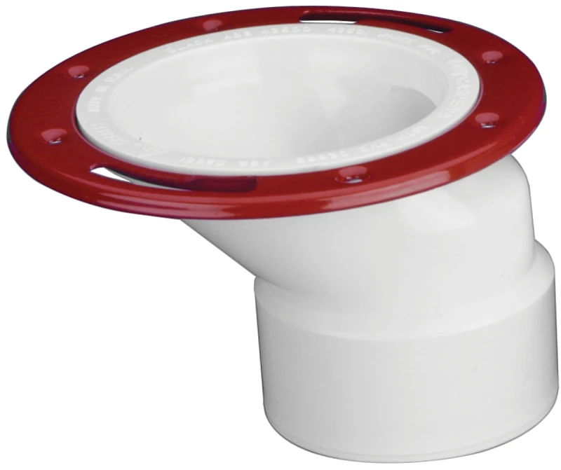 Polyvinyl Chloride Pipe Offset Closet Flange For Three To Four Inch Pipes