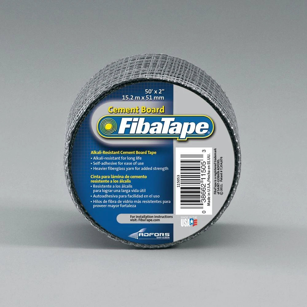 Fibatape Cement Board Tape Gray 2 Inch By 150 Feet Roll For Tile And Drywall