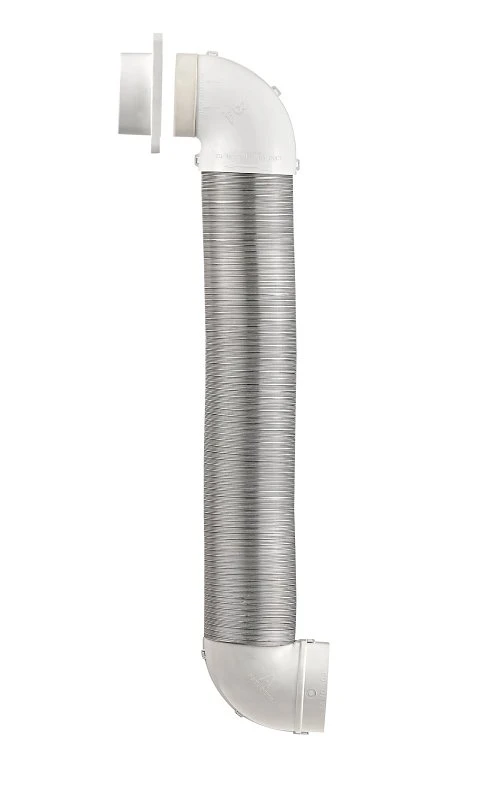 8 Foot Dryer Exhaust Quick Connect Kit For Wall Vent Installation