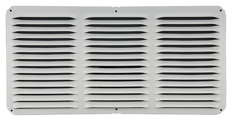 Under Eave Cornice Vent, White Aluminum, 16 Inches By 8 Inches