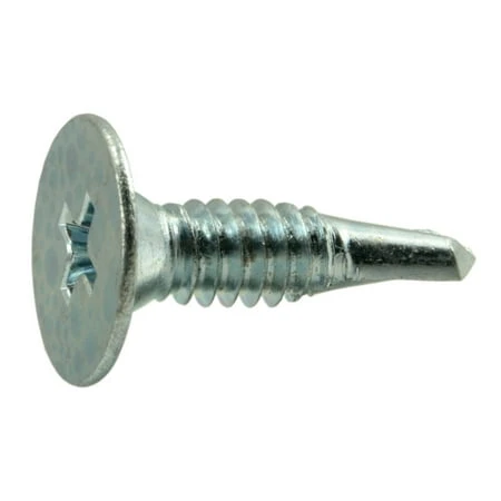 #10 X 3/4 Zinc Plated Steel Phillips Wafer Self-drilling Screws - 100 Count