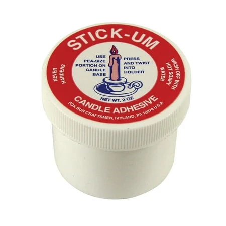 Stick-um Candle Adhesive 2 Ounces For Secure Candle Placement
