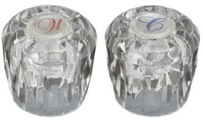 2 Pack Acrylic Faucet Handle - Model Sh3262 For Easy Replacement