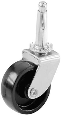 2-pack 1-1/4-inch Black Stem Casters