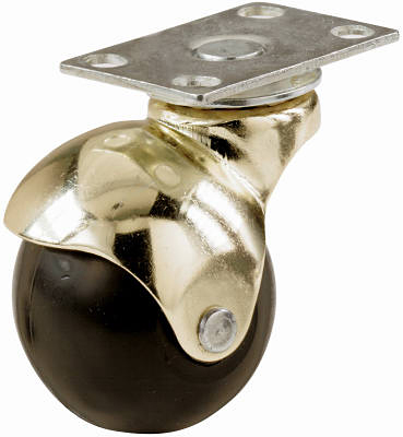 2-pack 2-inch Brass Plate Casters