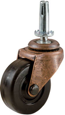 2-pack 2-inch Brass Stem Casters
