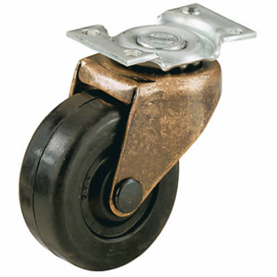 2-pack 2-inch Brass Swivel Plate Casters