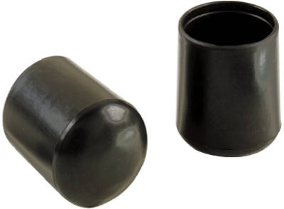 4-pack 1-1/8-inch Black Vinyl Leg Tips