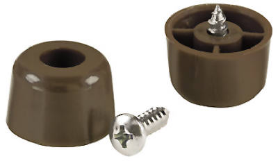 4-pack 3/4-inch Brown Screw Bumpers