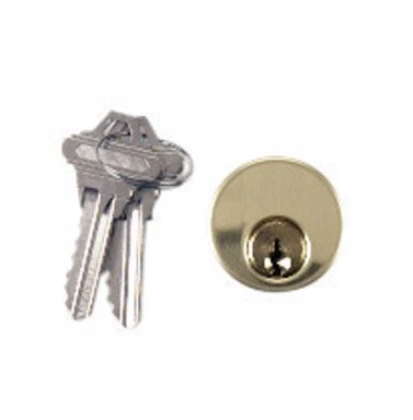 1-1/4" Mortise Cylinder Sc1 03 - Brass Finish Lockset