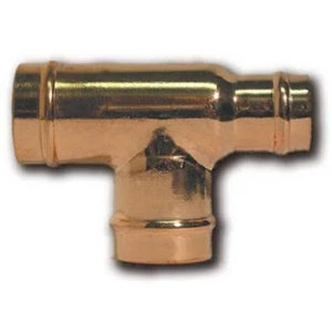 3/4 Inch X 1/2 Inch X 3/4 Inch Copper Tee Fitting - Model Ezt
