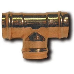 Fitting Copper Pre-soldered Tee 3/4 Inch For Plumbing Applications
