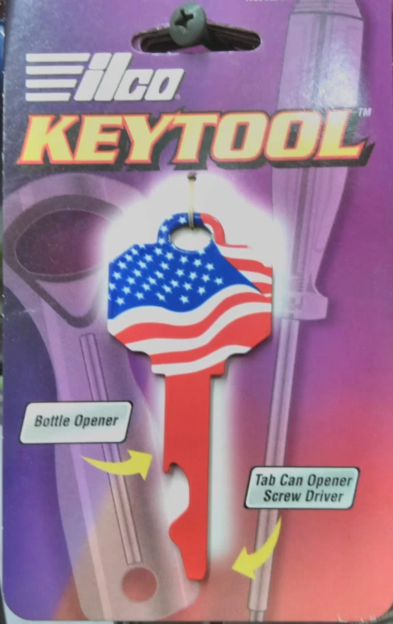 Usa Flsg Multi-use Keyring Tool With Bottle Opener And Screwdriver