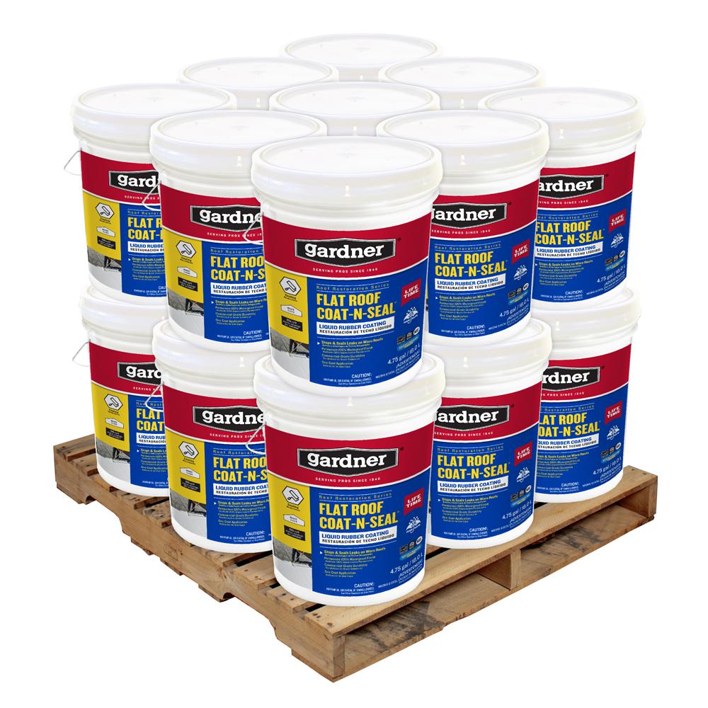 5 Gal. Flat Roof Coat-n-Seal Liquid Rubber Coating (18-Pallet)