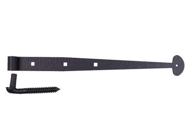 Acorn 15-5/8" Rough Bean Gate Strap Hinge with Carriage Bolts & Pintle RISBP