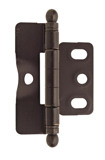 Amerock FULL WRAP FLUSH INSET BALL TIP 3/4 In (19 Mm) Door Thick. Hinge PK3175TB