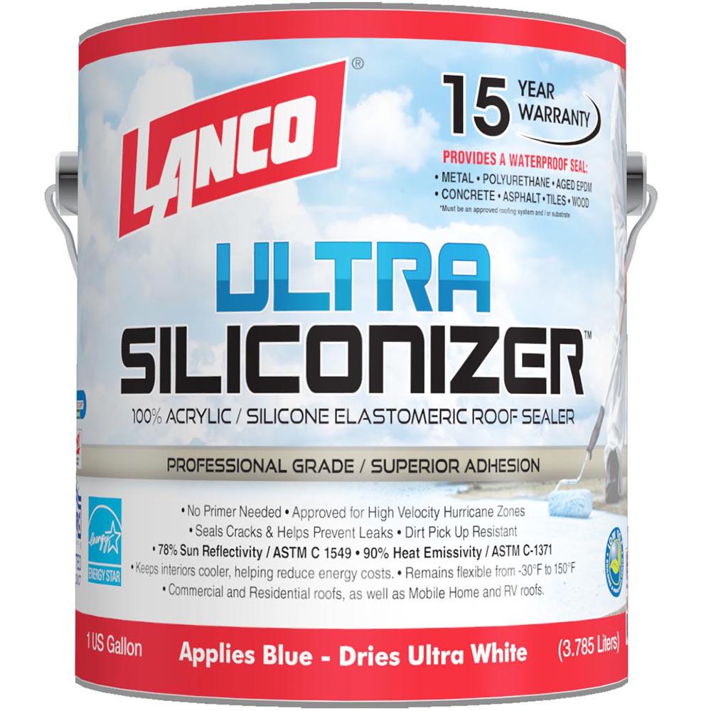 1 Gal. Ultra Siliconizer 100% Acrylic Elastomeric Reflective Roof Coating (Silicone-Modified)