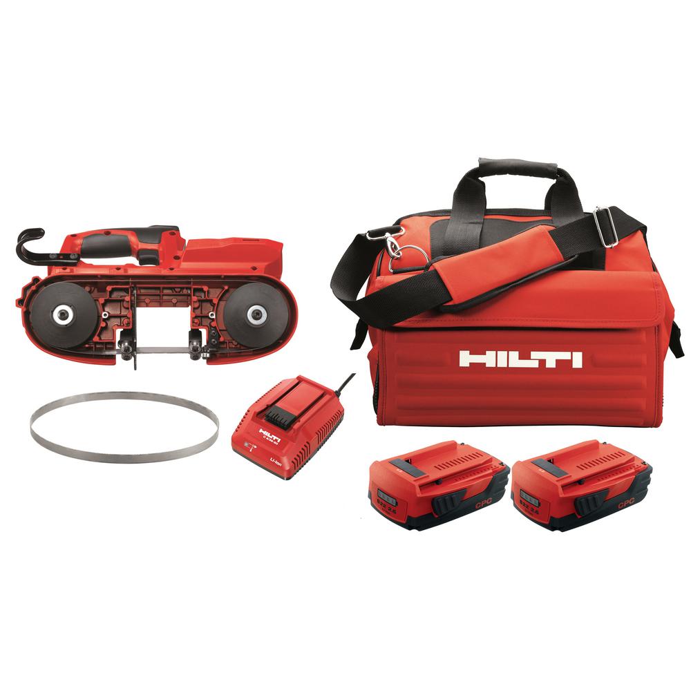 22-Volt SB 4-A22 Cordless Band Saw Kit Includes 3-Pack of 14 TPI / 18 TPI Teeth Blades, Battery, Charger and Tool Bag