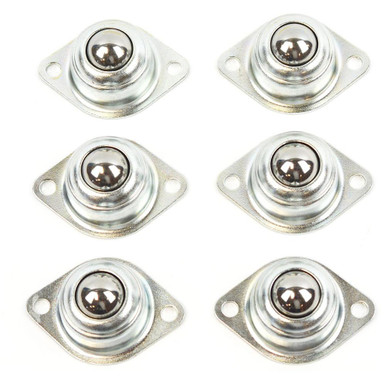 Big Horn 19100 5/8 Inch Conveyor Roller Ball Transfer Bearings, Set of 6