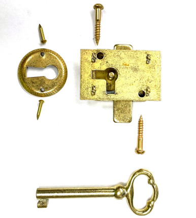 Compx Door/Drawer, Surface Mounted Dead Bolt Furniture Lock C8826-3