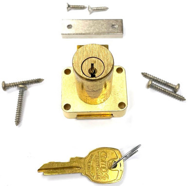 Compx pin tumbler drawer lock, 1-3/8" cylinder length C8179