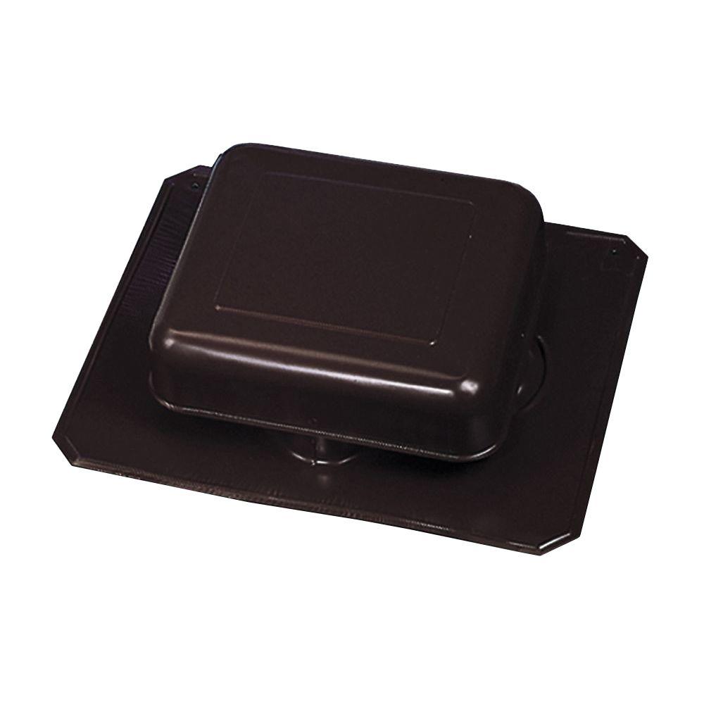 50 sq. in. NFA Aluminum Square-Top Roof Static Vent in Black