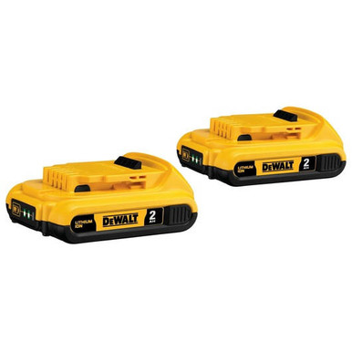 DEWALT 20V MAX Compact Lithium Ion 2AH Battery 2-Pack DCB203