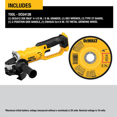 DEWALT 4-1/2Ë® CUT-OFF TOOL DCG412B