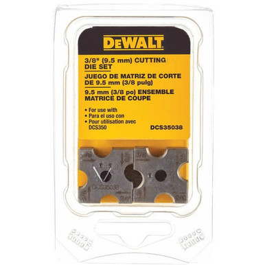 DEWALT DCS35038 3/8" Replacement Cutting Die Set for the DCS350 Threaded Rod Cutting Tool