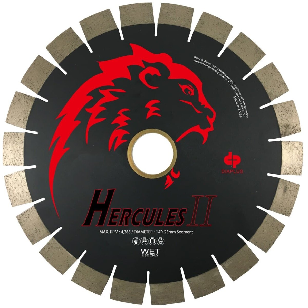 Dia Plus Hercules II (25mm) Bridge Saw Blade for Granite and Natural Stone