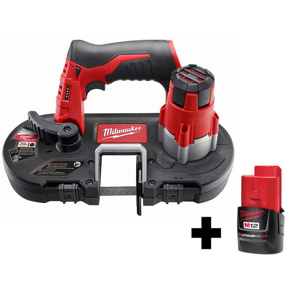 M12 12-Volt Lithium-Ion Cordless Sub-Compact Band Saw W/ Free M12 2.0Ah Battery