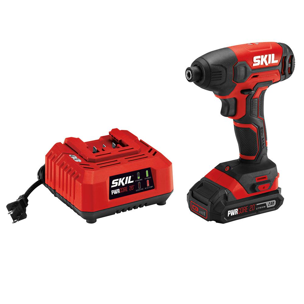 PWRCORE 20-Volt Lithium-Ion Cordless 1/4 in. Hex Impact Driver Kit