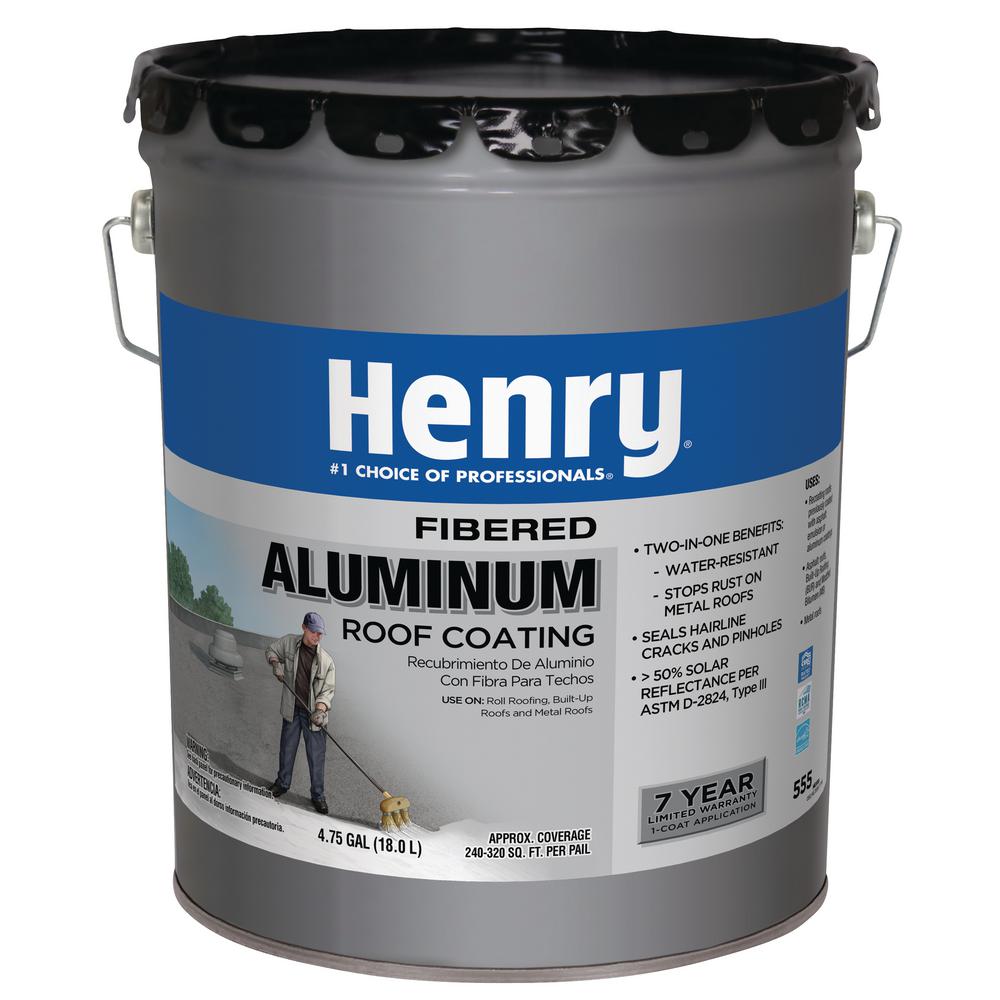 4.75 Gal. Premium Fibered Aluminum Reflective Roof Coating