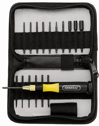 General 18-piece Precision Screwdriver Set with T5 Torx Blade 63518