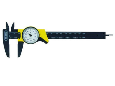 General 6 In. Plastic Dial Caliper, Single Revolution 145