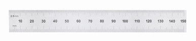 General Economy Precision 150mm/6 In. Flexible Steel Ruler with 64th In. Graduations 300ME