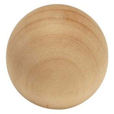 Hickory Hardware NATURAL WOODCRAFT 1-1/4" (32MM) UNFINISHED WOOD CABINET KNOB P180