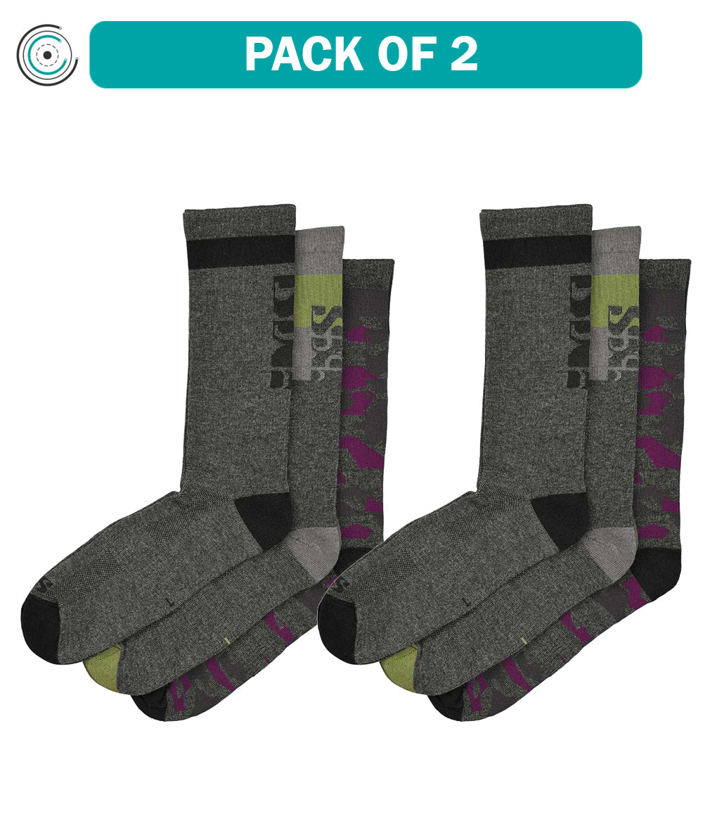 Pack of 2 iXS Triplet socks (3-pack) multicolor M