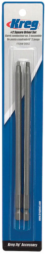 KREG (2) 6" #2 Square Driver Combo D6X2