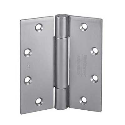 McKinney 1502 3 1/2" x 3 1/2" US26D Single Acting Spring Hinge Standard Weight Satin Chrome Finish