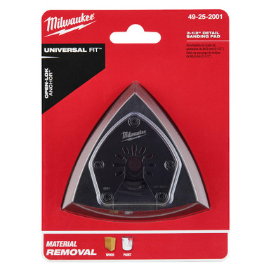 Milwaukee OPEN-LOK 3-1/2" TRIANGLE SANDING PAD 1PK 49-25-2001